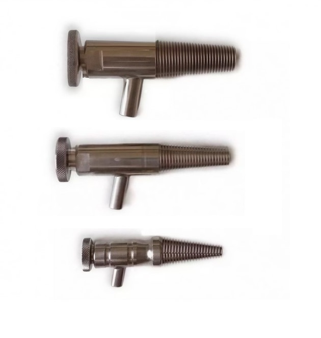 Stainless steel wine sampling valve for wine barrels