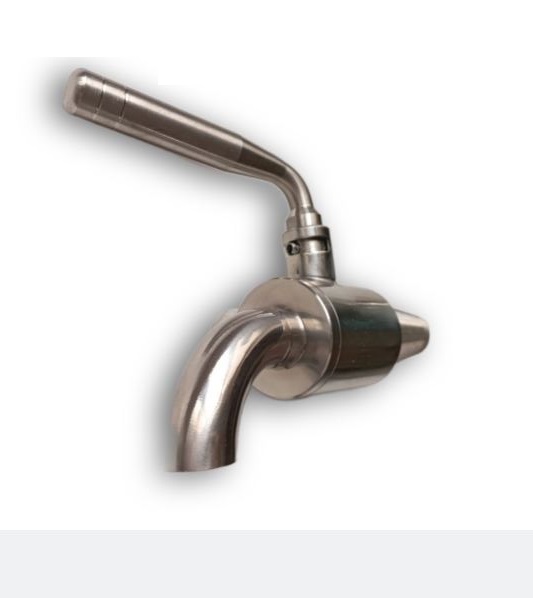 Large stainess steel tap for wooden barrels
