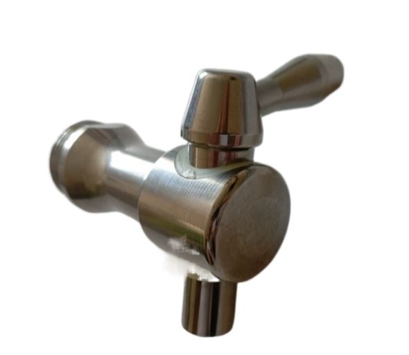 Stainless steel tap for wine tank